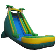 giant adult inflatable palm tree slide